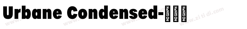 Urbane Condensed字体转换